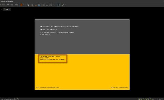 تنظیمات اولیه esxi